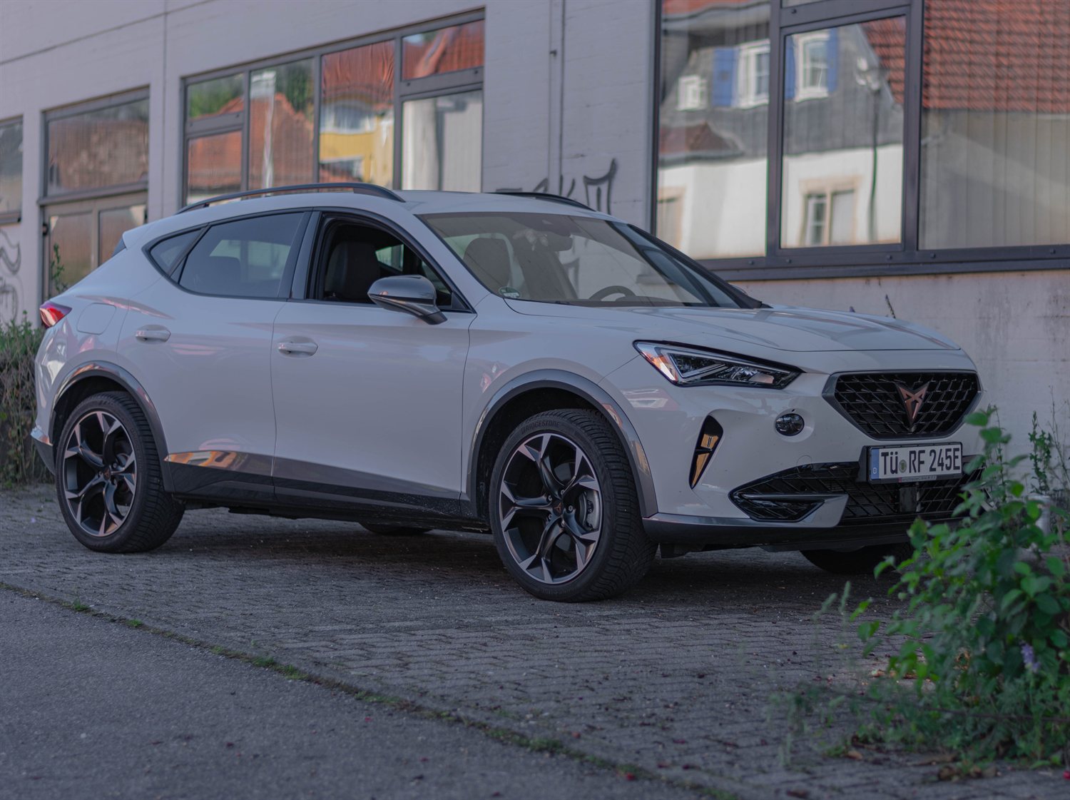 Grey Cupra Formentor parked on a city street